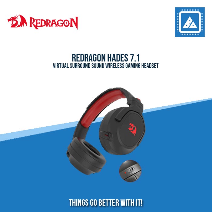REDRAGON HADES 7.1 VIRTUAL SURROUND SOUND WIRELESS GAMING HEADSET REDRAGON HADES 7.1 VIRTUAL SURROUND SOUND WIRELESS GAMING HEADSET